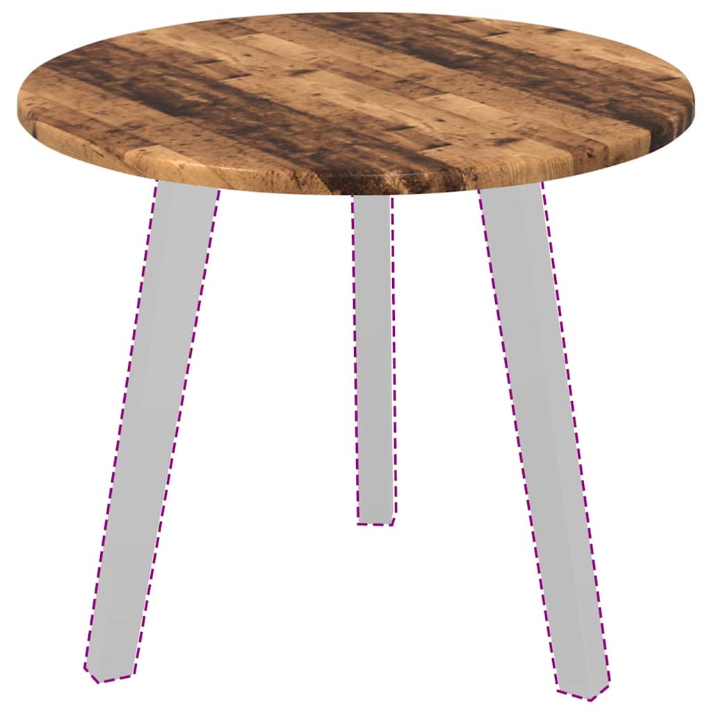 Tischplatte Altholz 50 x 50 x 1,5 cm Holzwerkstoff